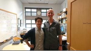 Drs. Kazuhiro Aoki and Jared Toettcher after the discussion.
